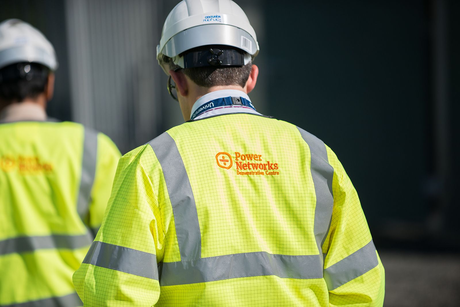 Power Networks Demonstration Centre, branded hi-vis